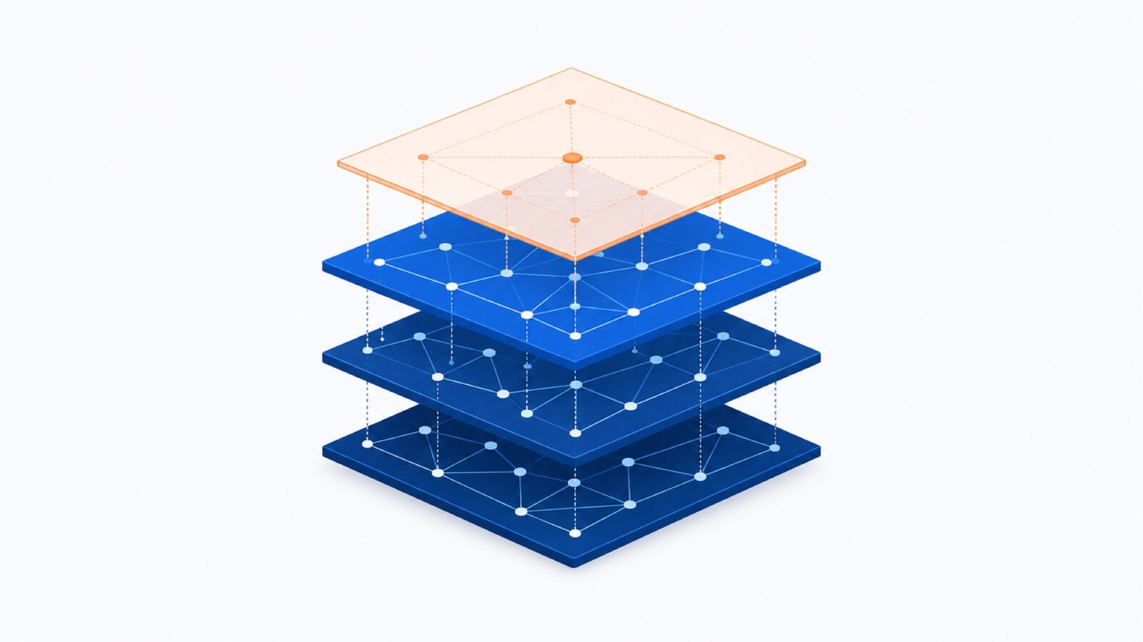 Schéma comparant les protocoles domotiques Matter, Thread, Zigbee et Z-Wave et leurs couches réseau